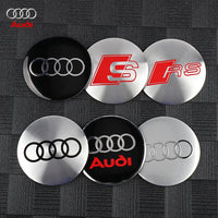 Cache-Moyeux Audi A3 A4 S line 56mm 60mm 63mm 68mm — vue d'ensemble