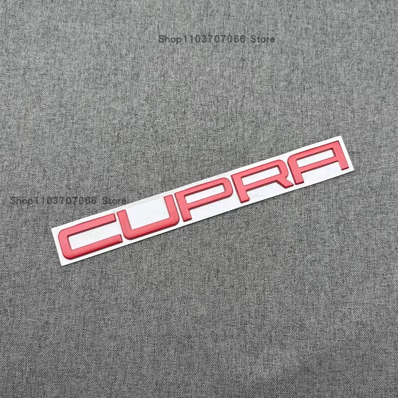 Lettres CUPRA 3D 23,5 cm, Emblème Adhésif pour Formentor, Leon, Born, Tavascan, Ateca, 5 Coloris