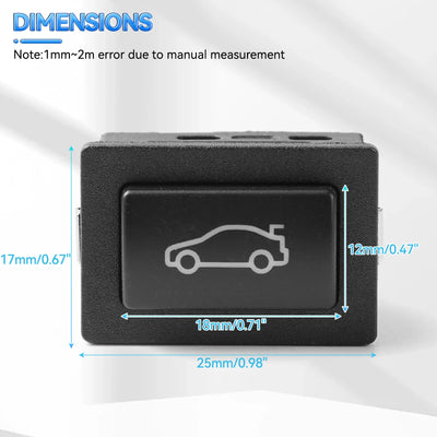Bouton d'Ouverture de Coffre BMW F30 F10 F20 F25 61319200316