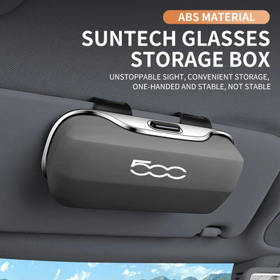 Étui à Lunettes pour Pare-Soleil Fiat 500 500L 500X