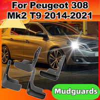 Garde-Boue Peugeot 308 II T9 2014-2021 Jeu de 4 Bavettes Avant et Arrière Sans Perçage