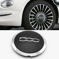 Cache-Moyeux Fiat 500 133mm Argent Anti-Poussière — vue d'ensemble