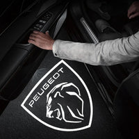Projecteur Logo Porte Peugeot Blason ou Lion LED 2 Pièces