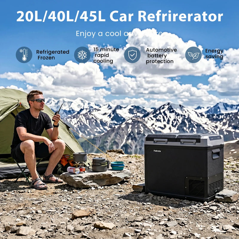 Réfrigérateur de Voiture Patbrela 20 L 40 L 45 L Compresseur 12/24 V avec Contrôle par Application