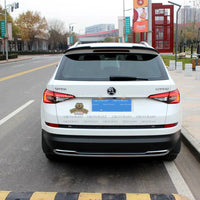 Becquet Skoda Kodiaq 2017-2019 Aileron de Toit Arrière en ABS, Apprêt, Noir ou Aspect Carbone