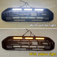 LED-Kühlergrill Ford Everest 2015–2022 Mattschwarz, weiße oder bernsteinfarbene Leuchten