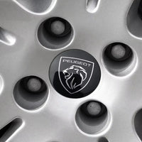 Cache-Moyeux Peugeot 60 mm Lion 2021 ou Classique Lot de 4