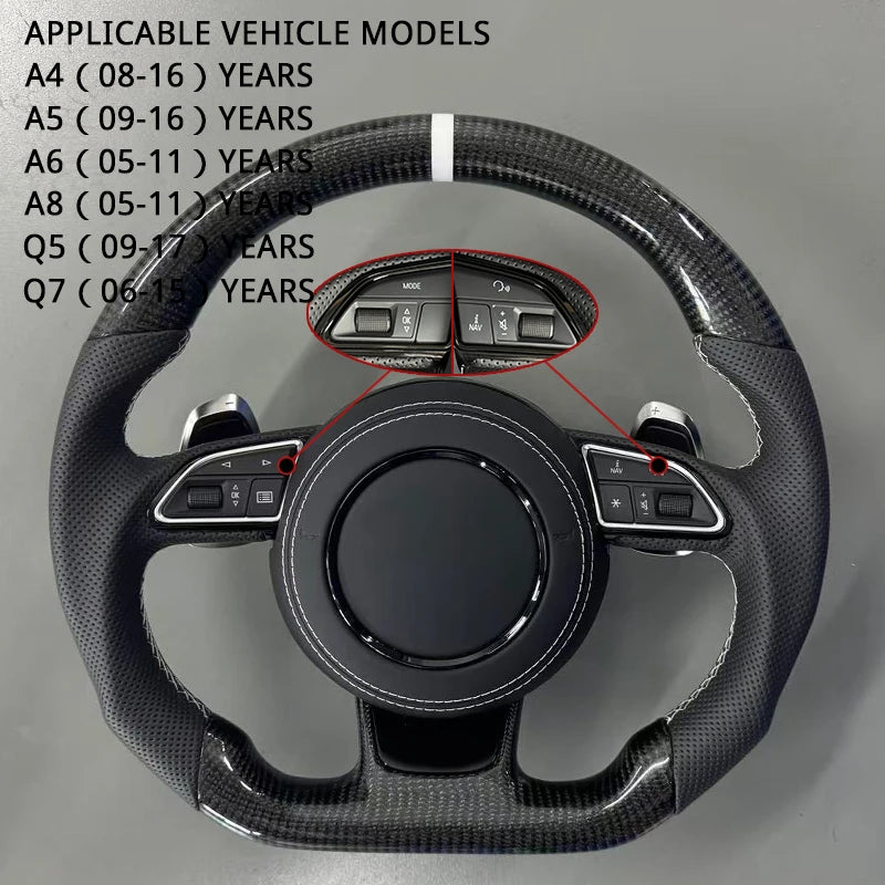 Volant Sport Audi A3 Fond Plat — vue en situation