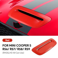 Garniture de Prise d'Air de Capot MINI Cooper S R56 — vue de trois quarts