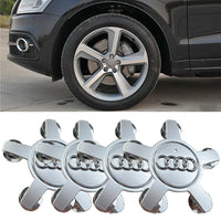 Cache-Moyeux Audi A4 A6 Q5 Q7 135mm 8R0601165 — vue de trois quarts