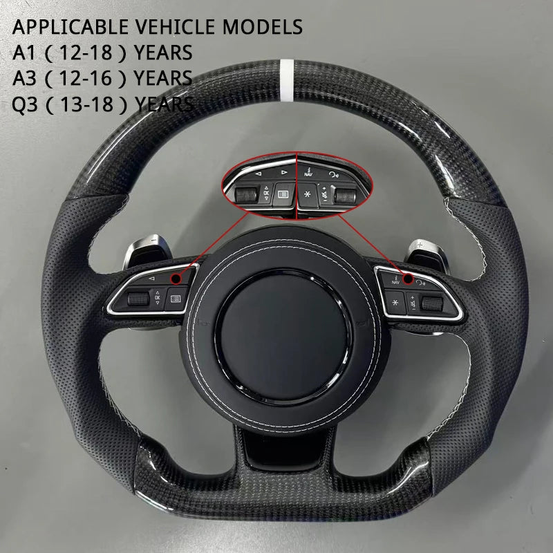 Volant Sport Audi A3 Fond Plat — exemple de montage
