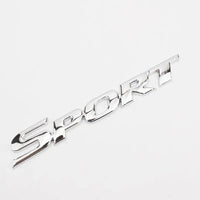 Emblème SPORT Métal 3D Toyota Arrière Coffre Autocollant Noir Rouge ou Argent