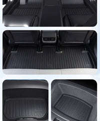 Tapis de Sol Tesla Model 3 Highland 2024-2026 TPE Ensemble 3 à 12 Pièces Simple ou Double Couche