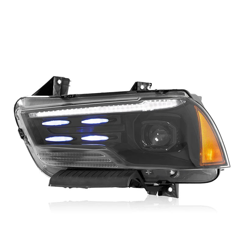 LED Headlights Dodge Charger 2011-2014 — finish detail