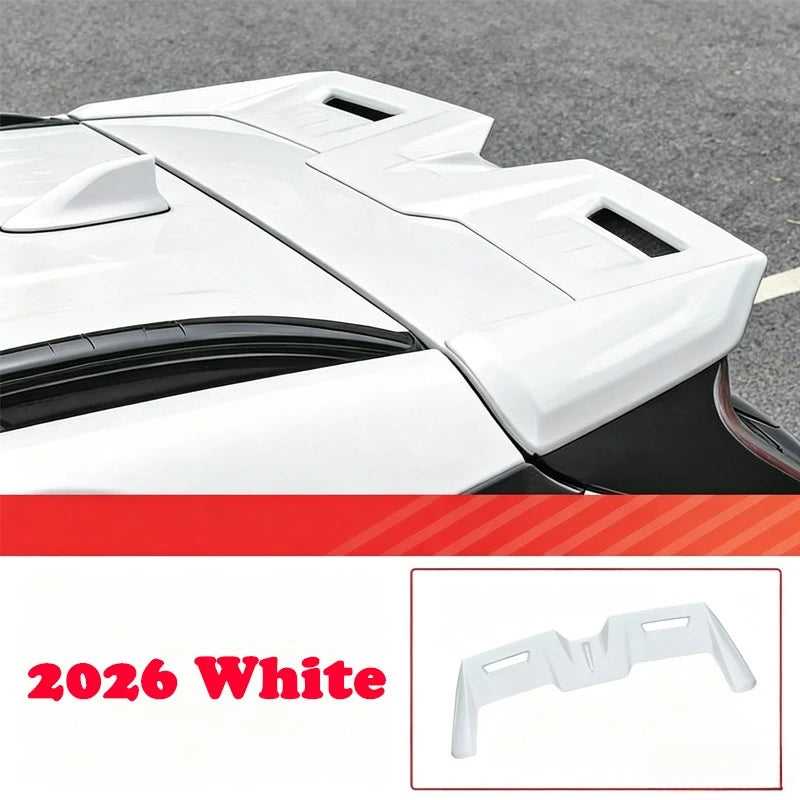 Becquet Aileron de Toit Toyota RAV4 Wildlander 2019-2025 et 2026+ Noir, Blanc ou Aspect Carbone