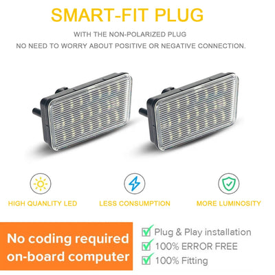 Éclairage de Plaque LED Jeep Wrangler JL 2017-2022