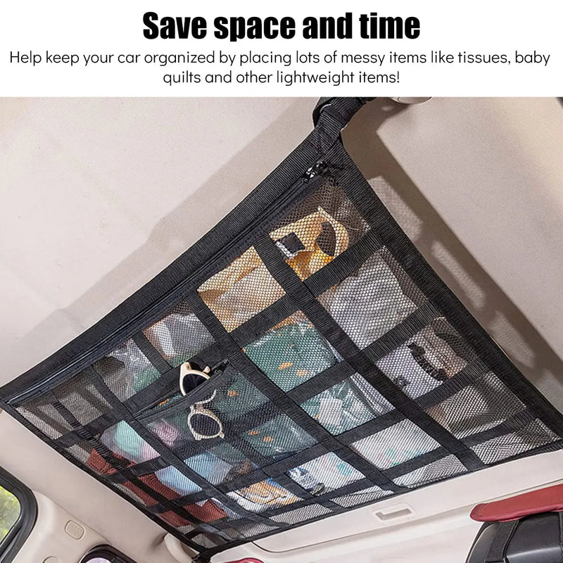 Car Ceiling Storage Roof Net Reinforced Mesh