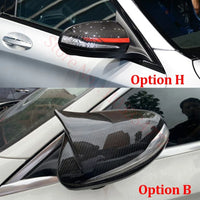 Coque de Rétroviseur Mercedes Classe C W205, E W213, S W222, GLC X253, GLA, GLB, EQA, EQB, EQC en Carbone Véritable, 8 Styles