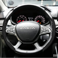 Surcouches de Volant à Clips Aspect Carbone Dacia Sandero Stepway Duster Jogger Bigster Spring Logan