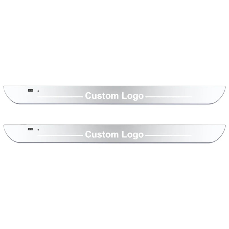 Seuil de Porte LED Lumineux Logo Personnalisé Sans Fil USB