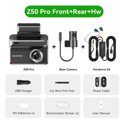 Dashcam DDPAI Z50 Pro 4K GPS ADAS 4G