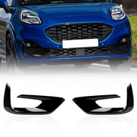 Calandre Ford Puma 2019-2023, Entourages de Feux de Brouillard Aspect Carbone ou Noir Brillant