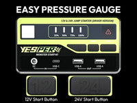 Booster de Batterie 12 V 24 V YESPER Monster Start N1 36 400 mAh