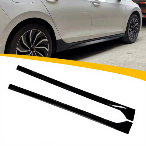 Bas de Caisse Style R en ABS pour VW Golf 8 MK8 2020+, Jupes Latérales 2 Pièces