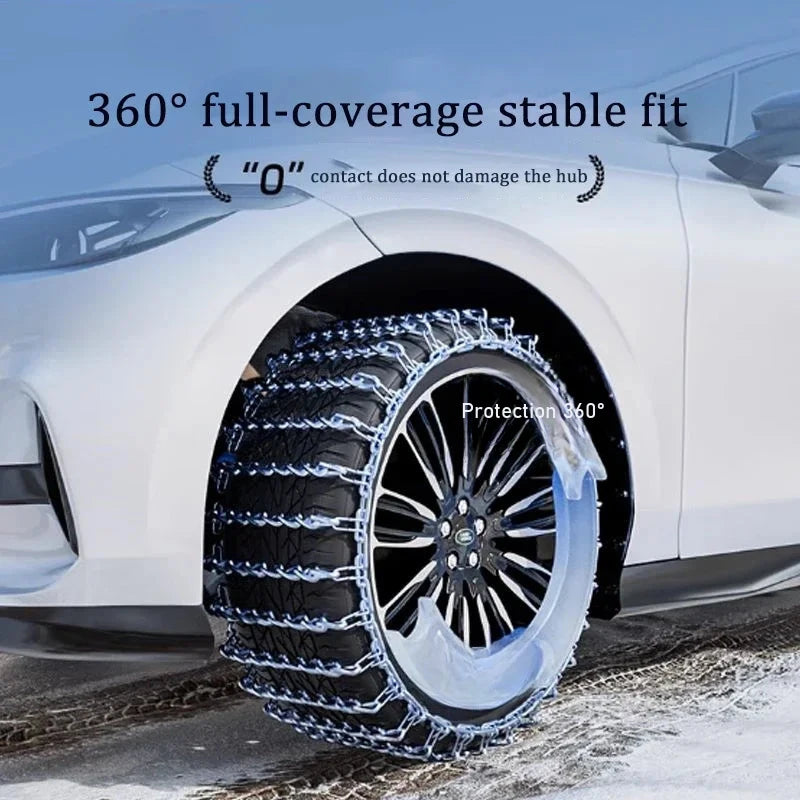 Car Snow Chains Pair 145 to 285 mm
