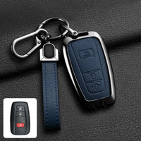 Étui de Protection Clé Toyota C-HR RAV4 Corolla Prius Camry Alliage de Zinc et Cuir