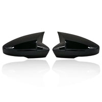 Coques de Rétroviseur Skoda Octavia 3 2013-2019 et VW T-Roc T-Cross 2018-2021 Style Bec, Aspect Carbone ou Noir Brillant
