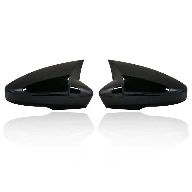 Coques de Rétroviseur Skoda Octavia 3 2013-2019 et VW T-Roc T-Cross 2018-2021 Style Bec, Aspect Carbone ou Noir Brillant