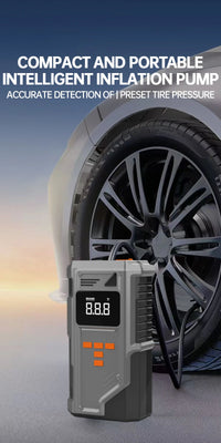 Booster de Batterie Voiture Grand Froid avec Compresseur 150 PSI Arrêt Auto