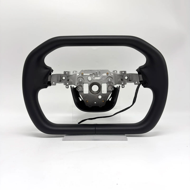 Volant Yoke Chauffant Style Cybertruck Tesla Model Y Juniper 350 mm