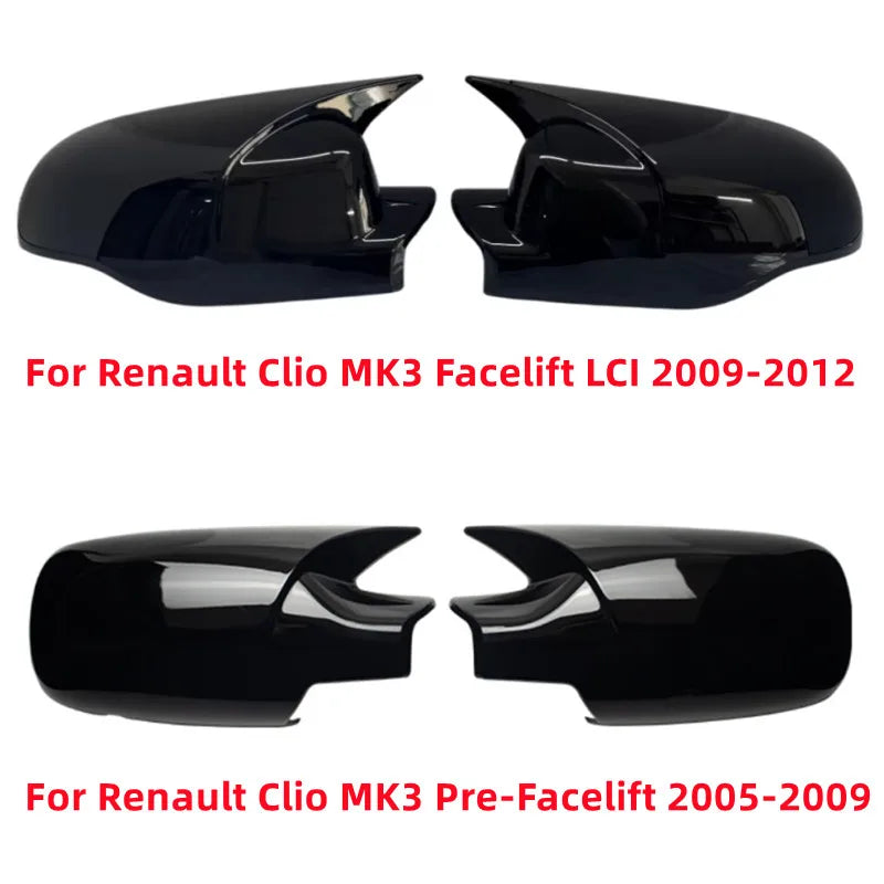Coques de Rétroviseurs Renault Clio 3 Phase 1 et Phase 2 2005-2012
