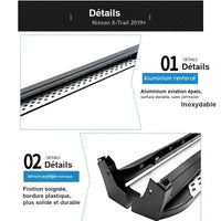 Marchepieds Latéraux Aluminium Nissan X-Trail 2014-2019