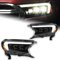 Phares LED Ford Ranger T7 2016-2021 Everest Paire Avant Éclairage de Jour DRL