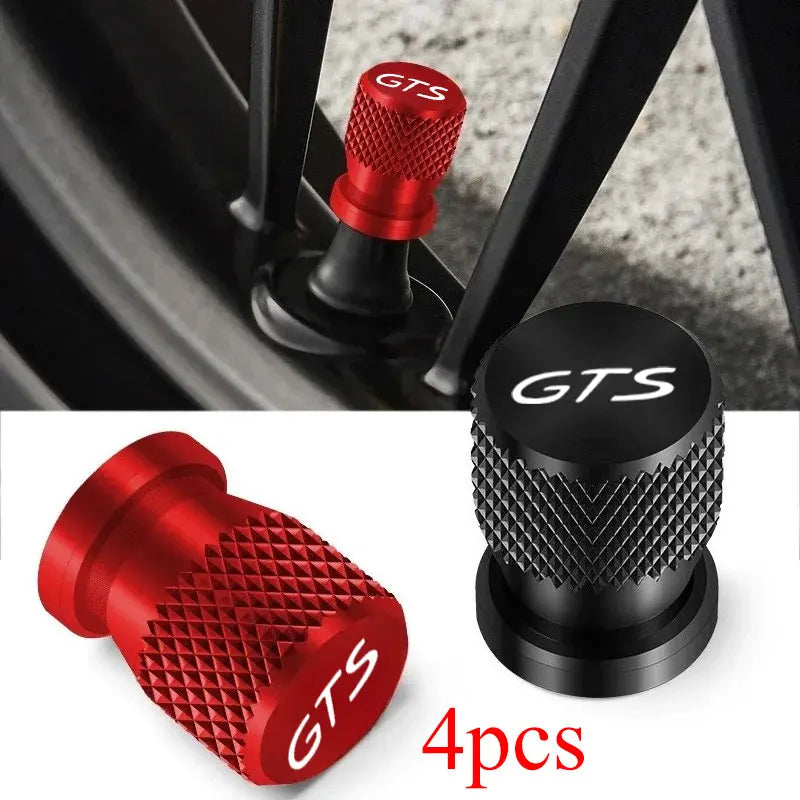 Bouchons de Valve Porsche GTS Lot de 4 en Métal Coloré pour Cayenne Cayman Panamera Macan 911 718