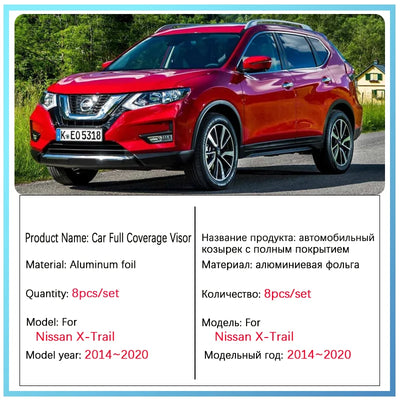 Pare-Soleil Anti-UV Nissan X-Trail T32 Rogue 2014-2020