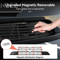 Filet Anti-Insectes Magnétique Calandre Inférieure Tesla Model Y Juniper 2025-2026 en Aluminium