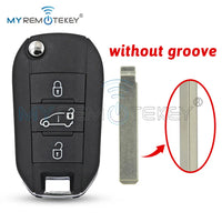 Coque de Clé Peugeot Expert Partner 308 508 Citroën C3 C4 Berlingo à Rabat 2 ou 3 Touches