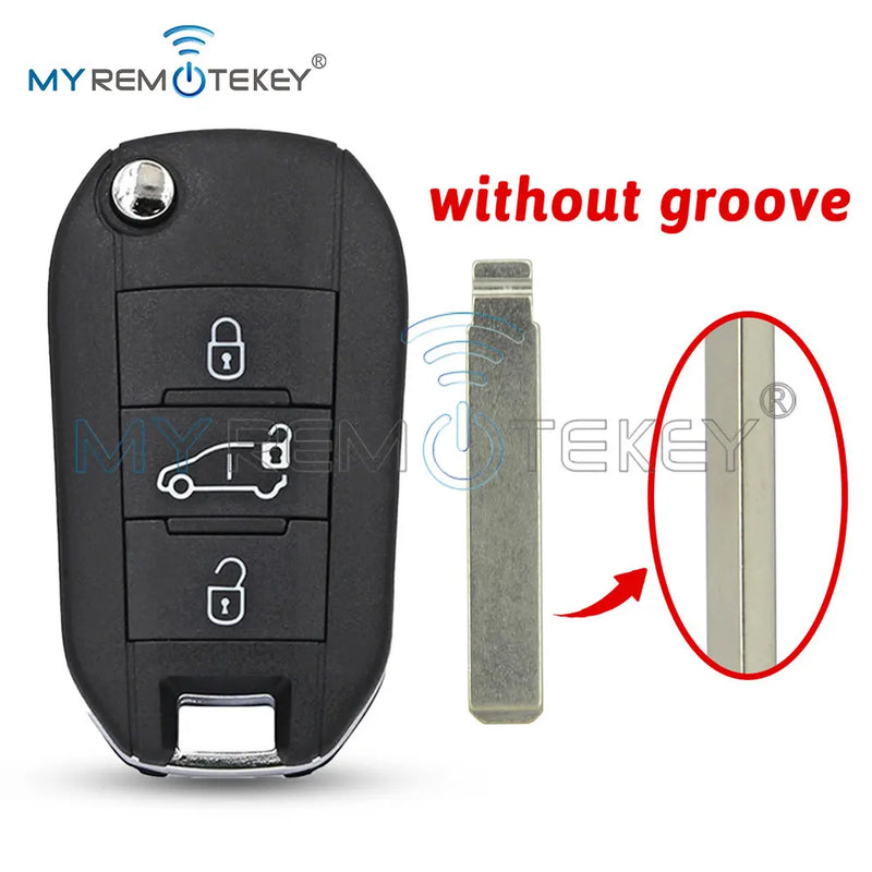 Coque de Clé Peugeot Expert Partner 308 508 Citroën C3 C4 Berlingo à Rabat 2 ou 3 Touches