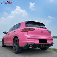 Diffuseur de Pare-Chocs Arrière Volkswagen Golf 8 GTI R-Line 2020-2023 ABS Noir Brillant