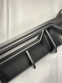 Diffuseur Arrière Carbone Sec Style D BMW Série 5 G30 G38 2017+ avec Séparateurs et Spoiler