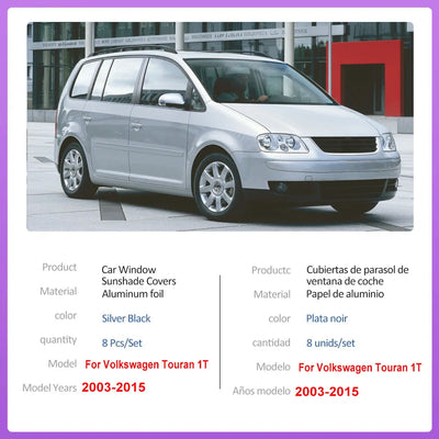 Pare-Soleil Sur Mesure Volkswagen Touran 2003-2015