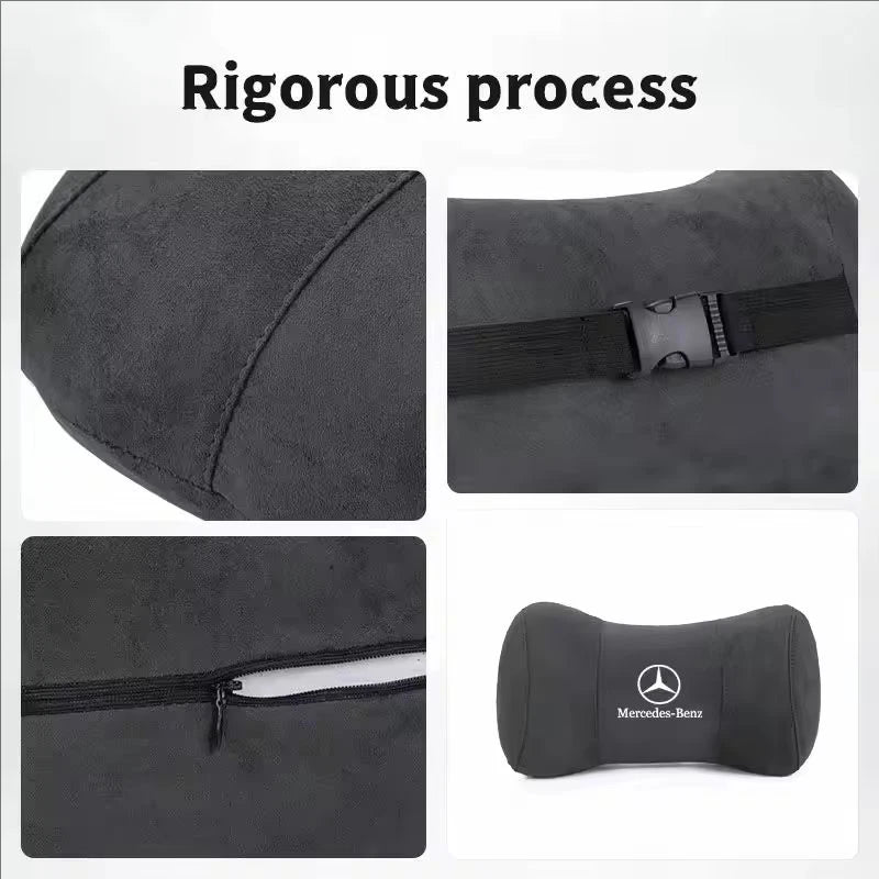 Appuie-Tête Daim Mercedes AMG W205 C300 GLA GLB — détail de finition