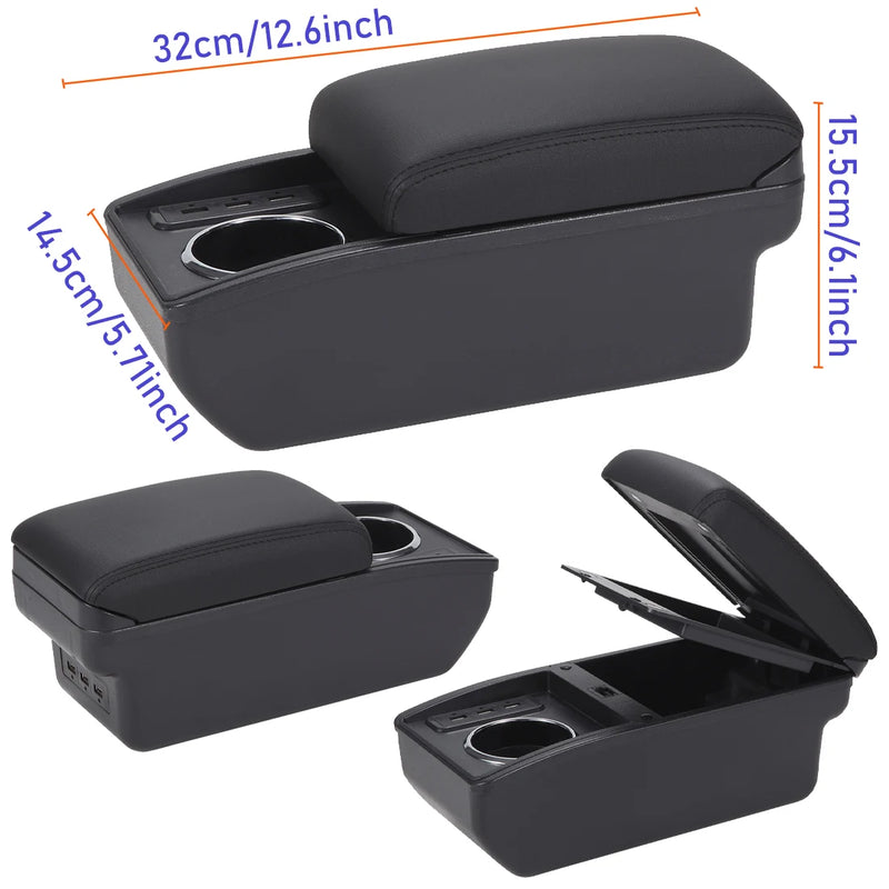 Accoudoir Central Citroën C3 C4 Charge Rapide Type-C ou 6 USB Rangement