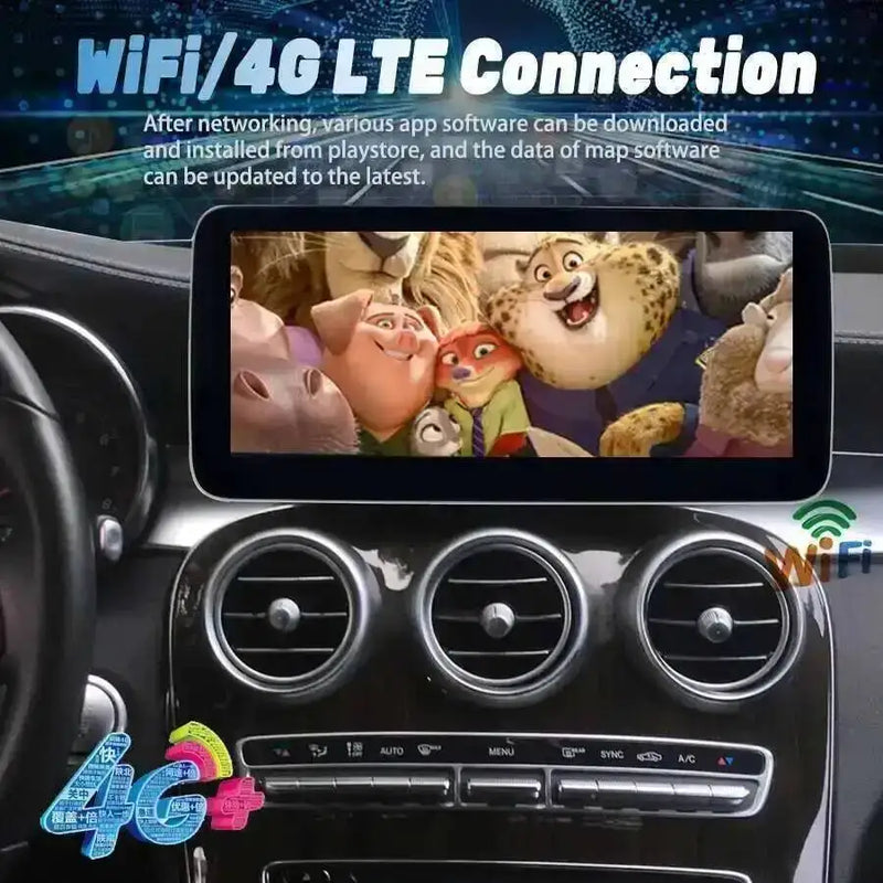 Autoradio Android 14 Mercedes-Benz GLC X253, C et Classe V W446 W447 2015-2018 Écran 12,8 pouces CarPlay DSP