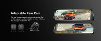Dashcam Miroir Wolfbox G930 4K avec Écran Tactile, Wi-Fi 5,8 GHz, GPS et Caméra de Recul, Surveillance de Parking