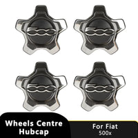 Cache-Moyeux Fiat 500X Argent 16 Pouces avec Anneau